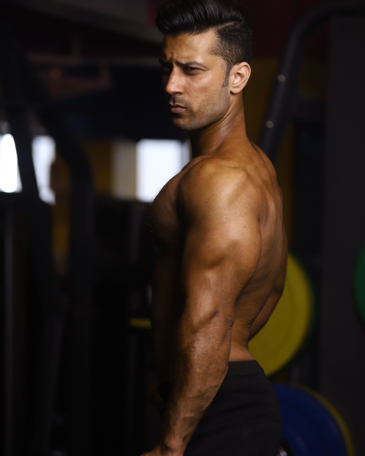 Retrato de un hombre entrenando
